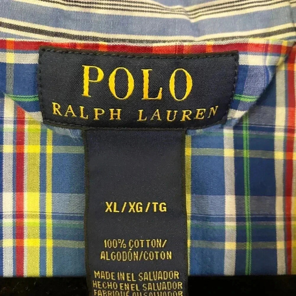 Polo Ralph Lauren Other - Polo Ralph Lauren Mens Striped Cotton Sleep Shirt Pajama XL Blue White SP EXC